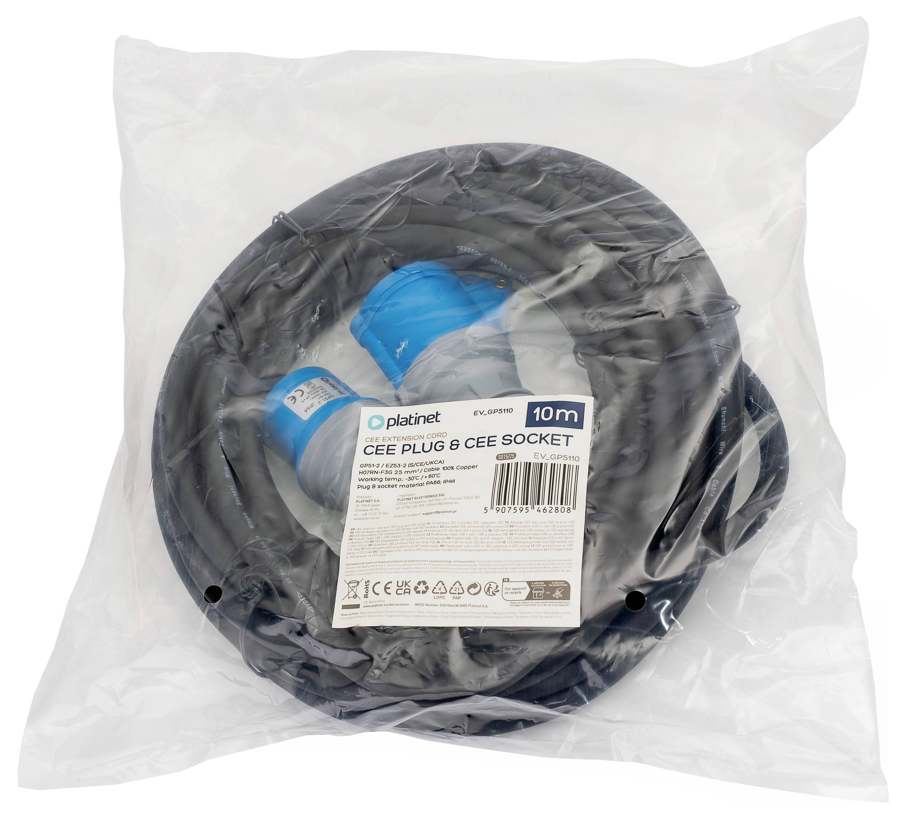 Platinet 46280 EV_GP5110 CEE-adapterkabel 16 A 230 V 1 stuk(s)-3