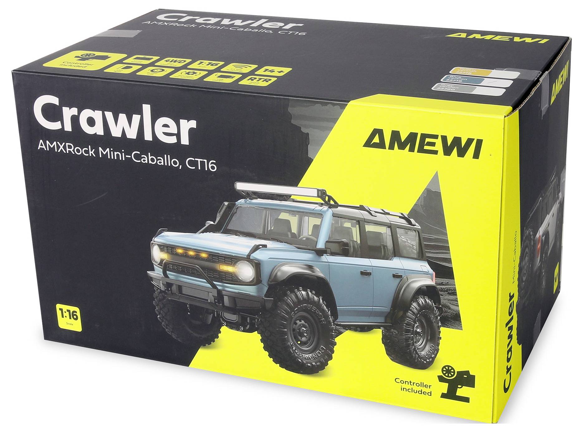 Amewi RC-Modell 1:16 Brushed Voertuig Elektro Crawler 4WD RTR 2,4 GHz-9