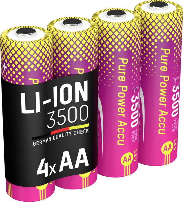 Ansmann Li-Ion Akku Mignon AA Typ 3500 (min. 3200 mAh) Accuset Li-ion 3250 mAh 1.5 V 1 stuk(s)