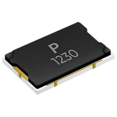 Een zwart-wit elektronisch onderdeel gelabeld 'P 1230' met zichtbare aansluitingen aan de zijkanten.