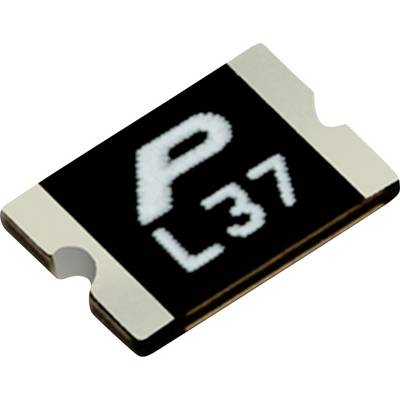 Een klein elektronisch onderdeel met 'P L37' erop gedrukt, met een zwart lichaam en metalen uiteinden.