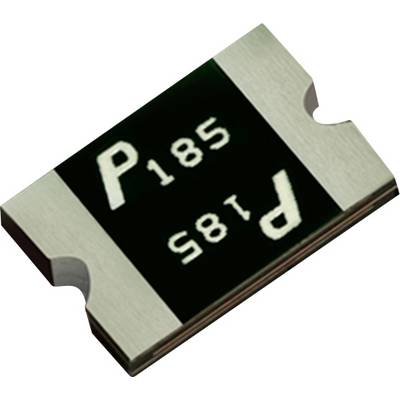 Een klein elektronisch onderdeel met het label 'P185' op het oppervlak, waarschijnlijk een chipweerstand of vergelijkbaar apparaat dat in elektronische schakelingen wordt gebruikt.