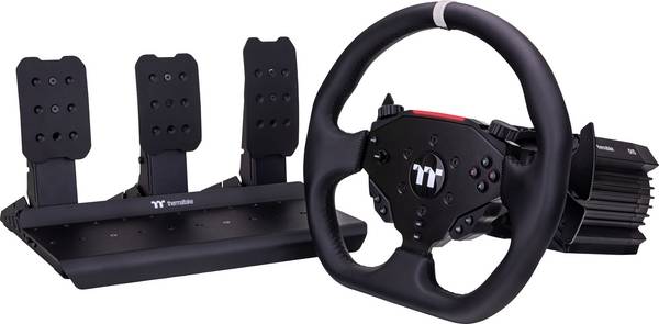 Thermaltake G15 Direct Drive Racing Wheel with Pedals Bundle Stuurwiel (module)  PC Zwart Incl. pedaal
