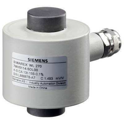 Een roestvrijstalen Siemens lascel met een cilindrische opening en een aangesloten kabel, ontworpen voor weegvoeringen.