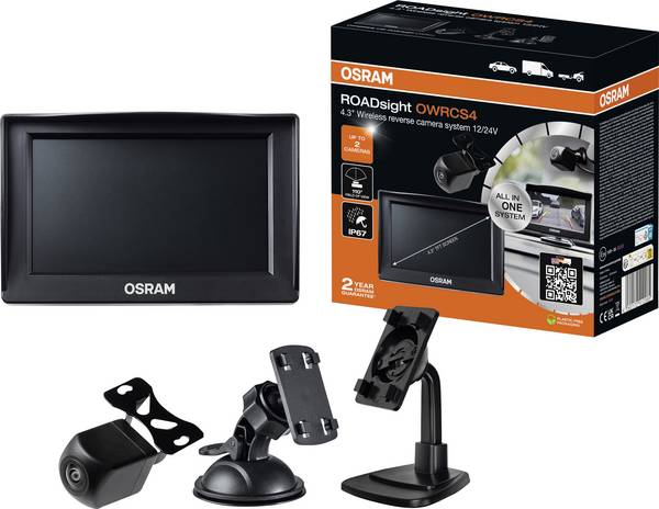 OSRAM Dashcam Kijkhoek horizontaal (max.): 110 ° Dualcamera
