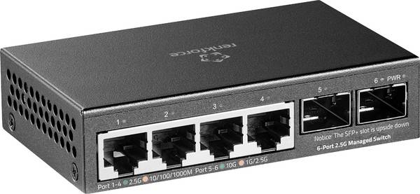 SpeaKa Professional SP-14578356 RF-WMS-100G Netwerk switch 6 poorten 10 GBit/s