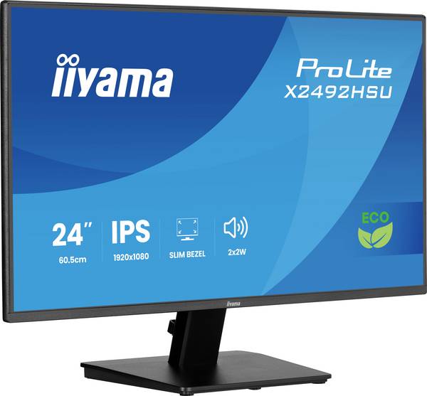 Iiyama ProLite LED-monitor  Energielabel B (A - G) 61 cm (24 inch) 1920 x 1080 Pixel 16:9 3 ms HDMI IPS LED