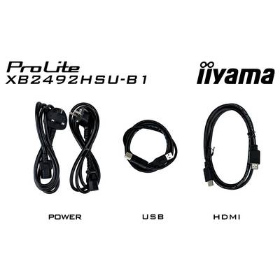 Iiyama ProLite LED-monitor Energielabel B (A - G) 61 cm (24 inch) 1920 x 1080 Pixel 16:9 3 ms HDMI IPS LED-19