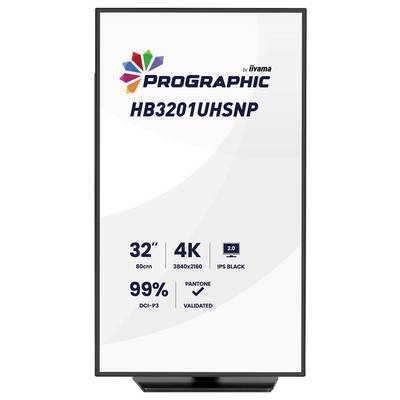 Iiyama ProGraphic LCD-monitor Energielabel F (A - G) 80 cm (31.5 inch) 3840 x 2160 Pixel 16:9 4 ms DisplayPort-1