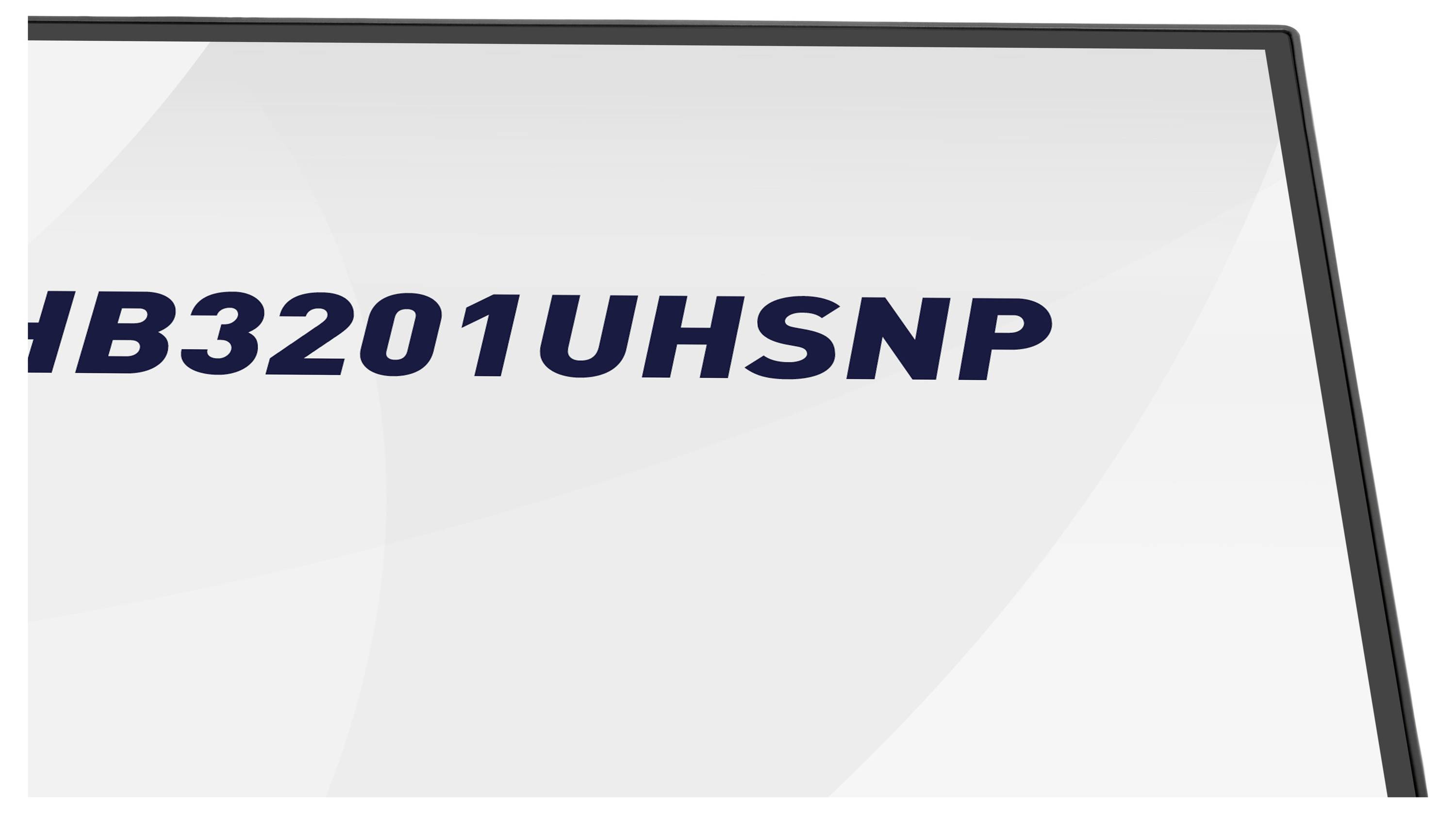 'HB3201UHSNP' weergegeven in vet blauw tekstopmaak op een witte achtergrond met een dunne zwarte rand.