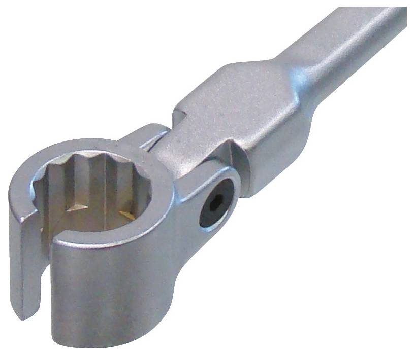 Een metalen kogelpunt gebruikt in automobiele suspensiestelsels, met een schroefdraad voor verbinding en een kogellager voor beweging.
