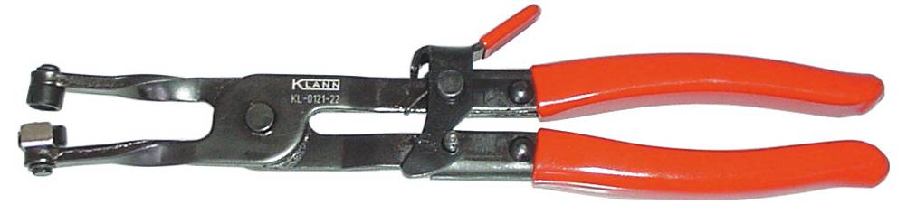 Tangen met metalen kaken en rode kunststofhandgrepen, gebruikt voor het grijpen, buigen of knippen van draad en ander materiaal.
