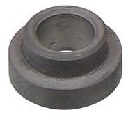 Een metalen ring met een verhoogde binnenring en vlakke buitenkant, meestal gebruikt voor mechanische of leidingwerk-toepassingen.