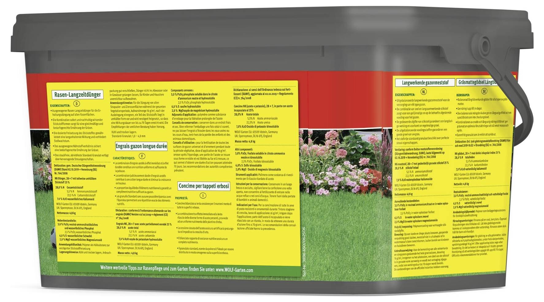 Een computermonitor met een 24-inch IPS-display, met de volgende specificaties: 1920x1080-resolutie, smal frame, 15cm hoogteverstelling.