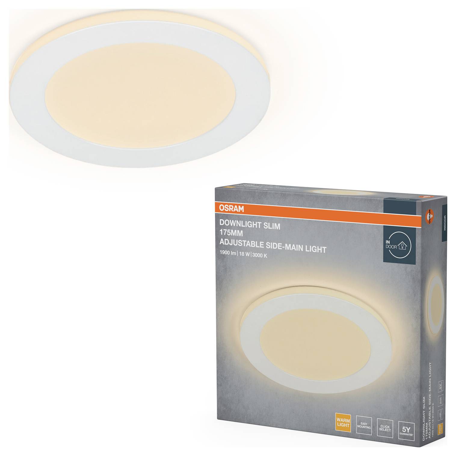 OSRAM HOMELIGHTING 4058075853935 Plafondspot, LED-plafondspot LED Wit – Foto 2 van 2