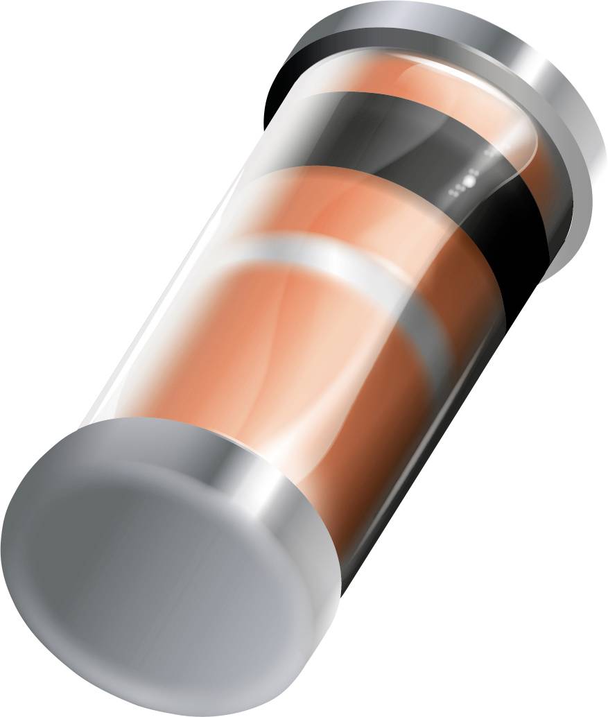 Een oranje en zwarte weerstand met metalen uiteinden, gebruikt in elektronische schakelingen om de stroomstroom te beperken.