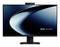 Een slanke Asus-computermonitor met een minimalistisch zwart ontwerp, voorzien van een hoogwaardig display en smalle schermranden, wordt van voren getoond.