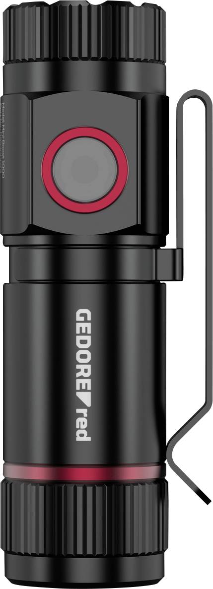 Elektrisch scheerapparaat met digitaal display, oplaadstation en draagtas.