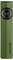 Een groene draagbare zaklamp met een centraal zwart knopje en drie pictogrammen erboven, met het merk 'OLIGHT' op de voorkant.