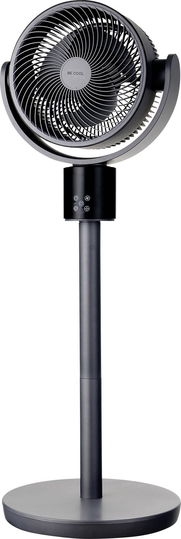 Be Cool  Staande ventilator  50 W   Timer, Met afstandsbediening, LED-display, In hoogte verstelbaar