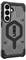 Een robuuste telefoonhoes met een hexagonaal patroon en een groot 'UAG'-logo, ontworpen voor een smartphone met drievoudige camera.