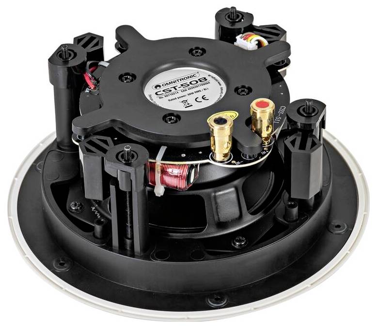 Omnitronic CST-508 2-weg coaxiale inbouwluidspreker 8 Ω Wit 1 stuk(s)-4