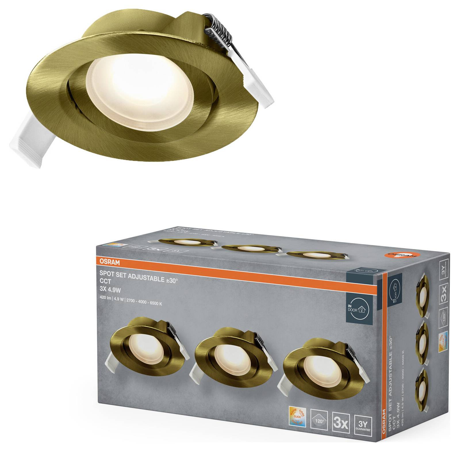 OSRAM HOMELIGHTING 4099854595844 Plafondspot, LED-plafondspot Brons-groen – Foto 2 van 2