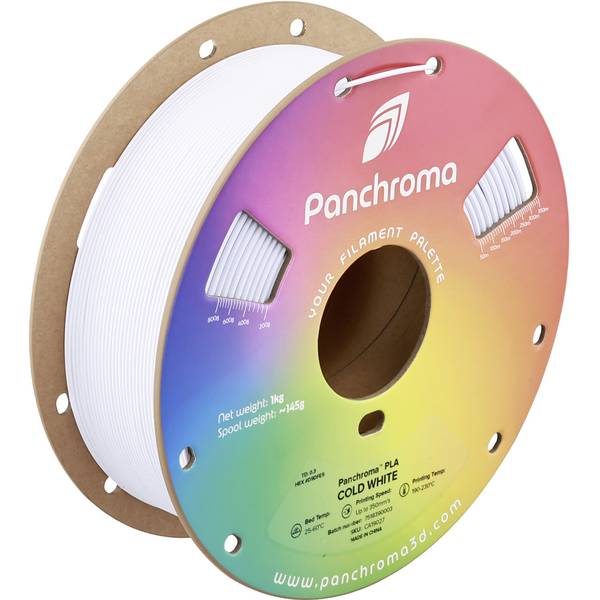 Polymaker CA19027 Panchroma Filament PLA kunststof Highspeed filament 1.75 mm 1000 g Cold White, Koud-wit, Wit 1 stuk(s)