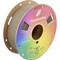 Spoel met meerkleurig Panchroma PLA-3D-printerfilament op een bruine spoel, gelabeld met 'Your filament palette' en 'Panchroma'.