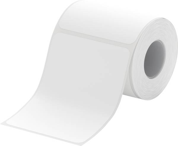NIIMBOT 1ED00751702 Rol met etiketten 50 mm x 0.07 m  Wit 100 stuk(s)  Universele etiketten
