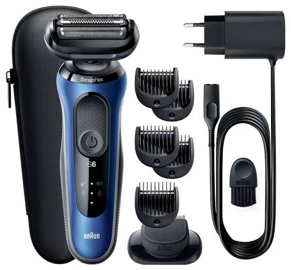Braun Series 6 61-B1500s EasyClick 81770300 Folie-scheerapparaat Blauw