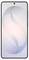 Een smartphone met een elegant en minimalistisch ontwerp, voorzien van een gecentreerde frontcamera aan de bovenkant van het scherm zonder rand.