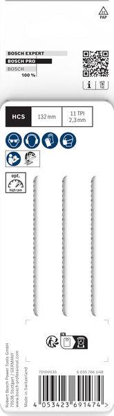 Bosch Accessories 2608667052 PRO Plastics PVC clean T302H Decoupeerzaagblad, 132 mm, 3-delig 3 stuk(s)-2