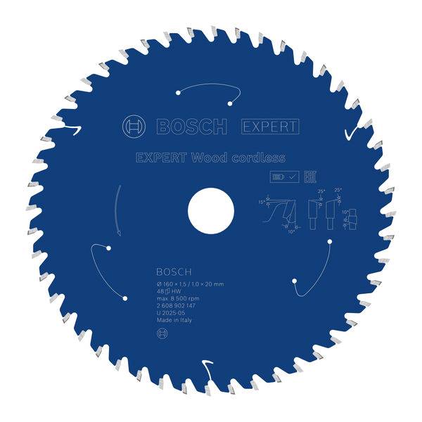 Bosch Accessories 2608902147 2608902147 Cirkelzaagblad Aantal tanden: 48 1 stuk(s)-8