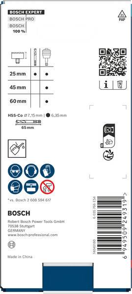 Bosch Accessories 2608902033 2608902033 Opnameschacht voor gatenzagen 1 stuk(s)-0