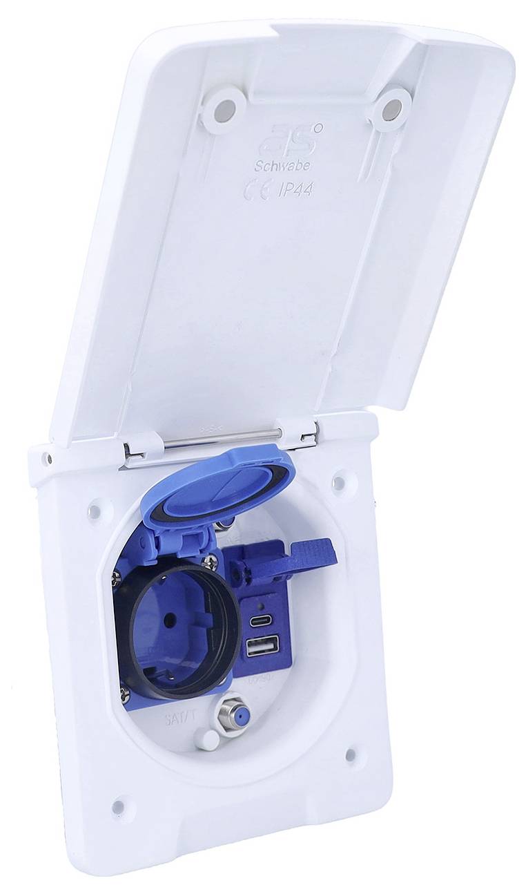 AS Schwabe 62490 CEE-stopcontactcombinatie 16 A 230 V 1 stuk(s)-1