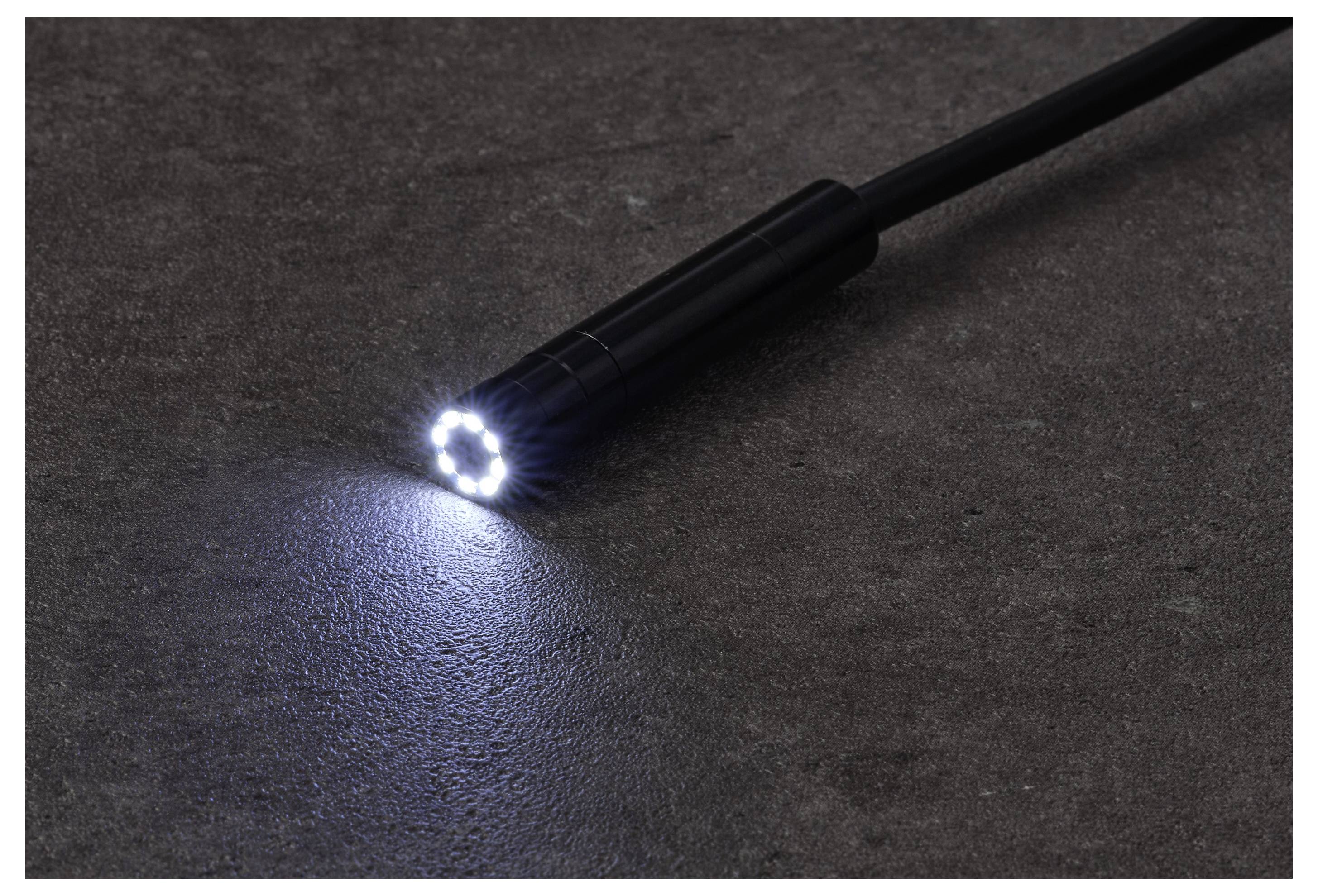 VOLTCRAFT BS-805 Camerakabel Sonde-Ø 8 mm 20 m Hoge resolutie, LED-verlichting, Waterdicht-3