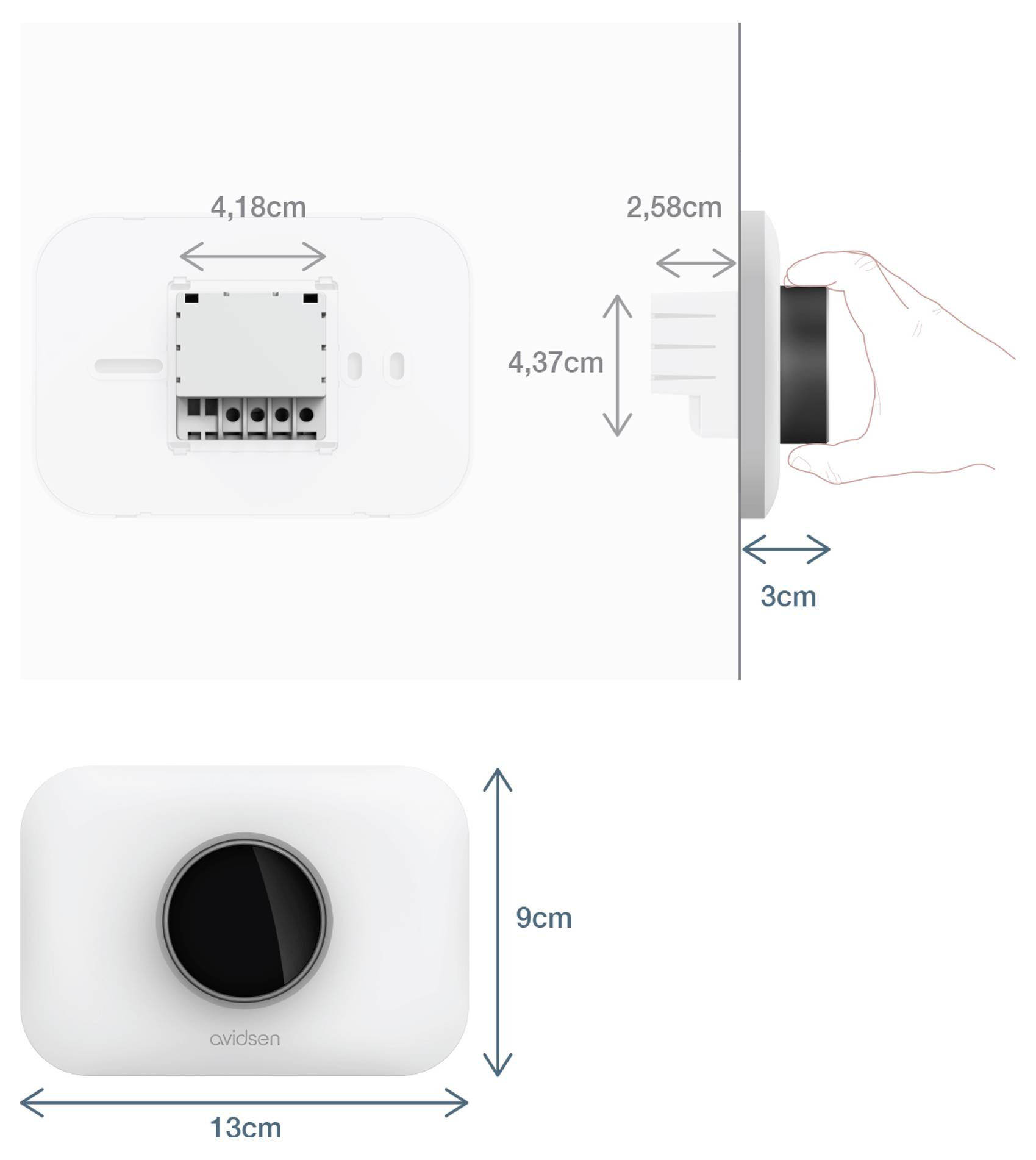 Avidsen Thermostaatknop Elektronisch 5 tot 45 °C-1