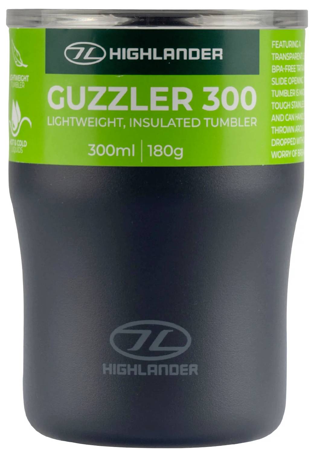 Highlander GUZZLER 300 TRINKBECHER (ISOLIERT) – ANTHRAZIT Thermosbeker Antraciet 300 ml CP287-CH-6