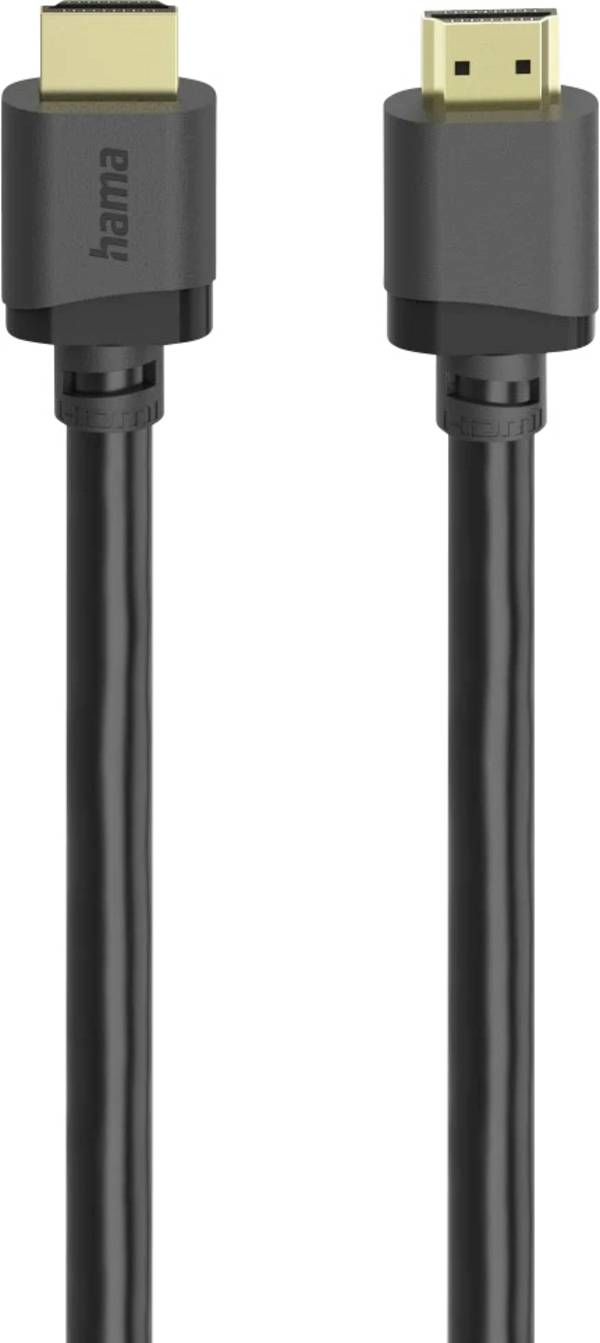 Hama 00202030 HDMI-kabel HDMI Aansluitkabel HDMI-A-stekker 5 m Zwart 8K UHD, Audio Return Channel (ARC), eARC