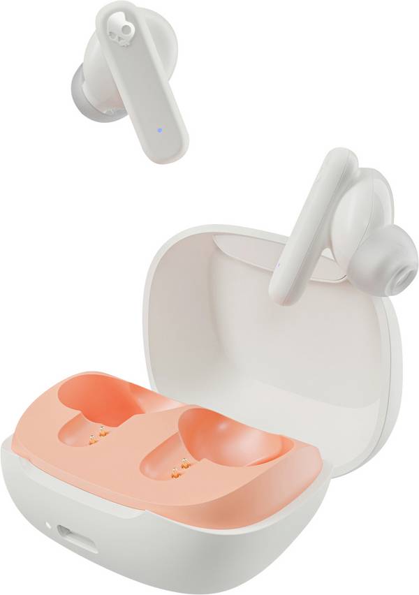 Skullcandy Smokin' Buds True Wireless Bone Orange In Ear oordopjes  Bluetooth  Oranje, Wit  Touchbesturing Telefoon