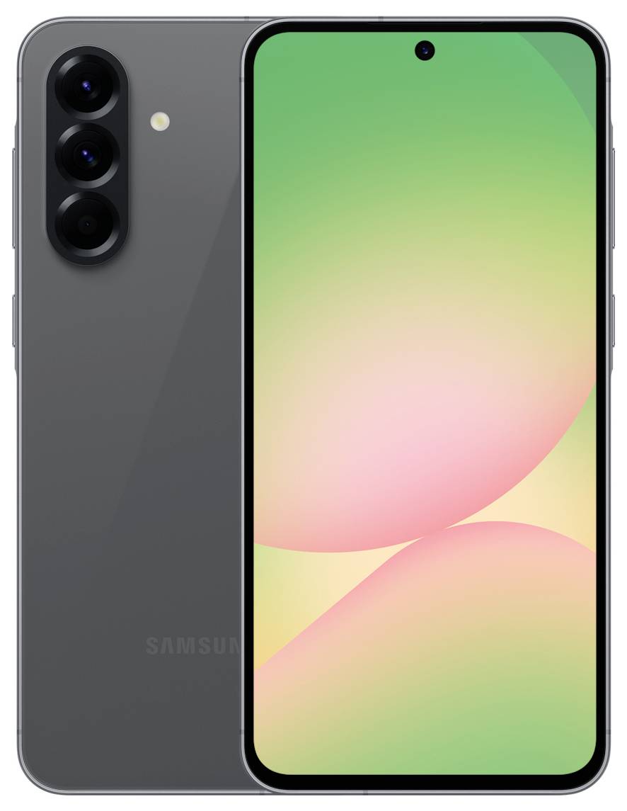 Een slanke smartphone met een grijs metalliek afwerking, voorzien van vijf cameralensen aan de achterkant en een bijgevoegde styluspenna aan de zijkant.