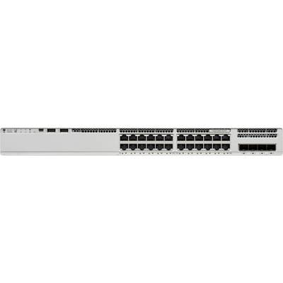 Een netwerkschakelaar met meerdere ethernetpoorten die in een enkele rij zijn gerangschikt, gebruikt om apparaten binnen een lokaal netwerk aan te sluiten.