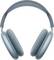 Een paar over-ear hoofdtelefoons met een stijlvolle blauwe afwerking en gevoerde oorschelpen, ontworpen voor comfort en geluid van hoge kwaliteit.