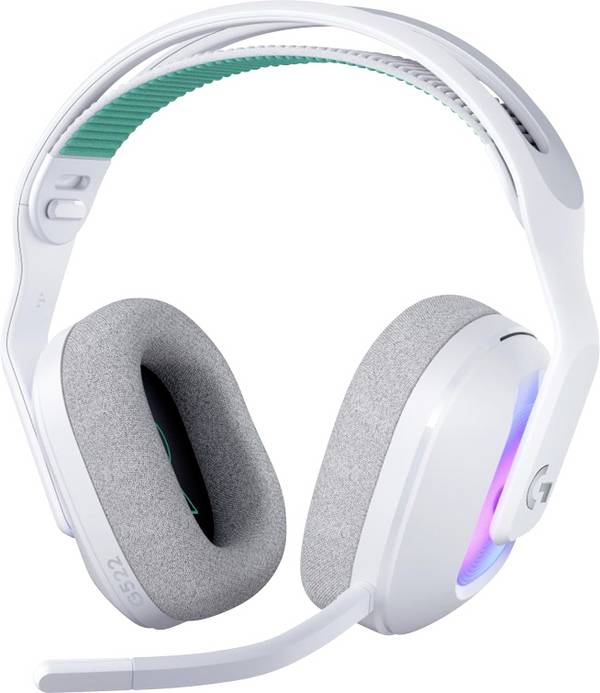 Logitech LOGI G522 Headset PC VOSS CDM/Mixed Over Ear headset  Bluetooth Stereo Wit Ruisonderdrukking (microfoon) Microfoon uitschakelbaar (mute) Computer