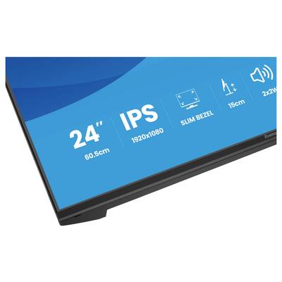 Een zwarte monitor met de branding 'iiyama ProLite XB2491H' in witte en blauwe tekst, met nadruk op '24" IPS 1920x1080 Slim Bezel 15cm'.