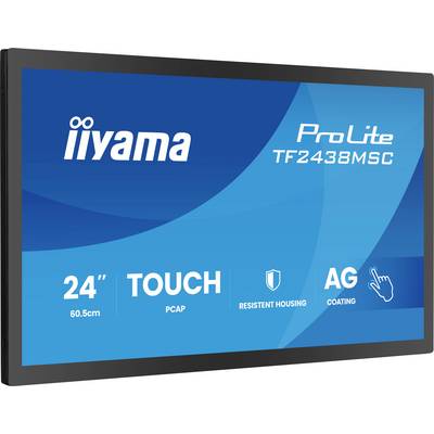 iiyama ProLite TF2438MSC 24-inch touchmonitor met PCAP-touch, bestand huisvesting en AG-coating.
