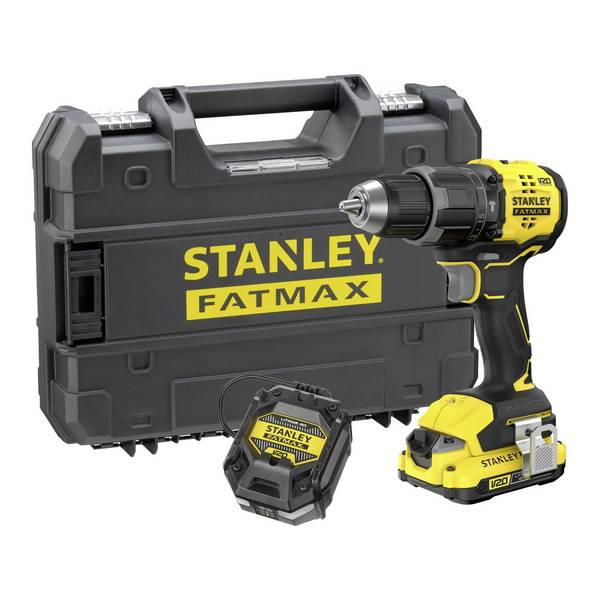 STANLEY V 20 SFMCD716D1T-QW Accu-klopboor/schroefmachine   18 V Aantal meegeleverde accu's: 1 2 Ah Li-ion Incl. accu, Incl. lader