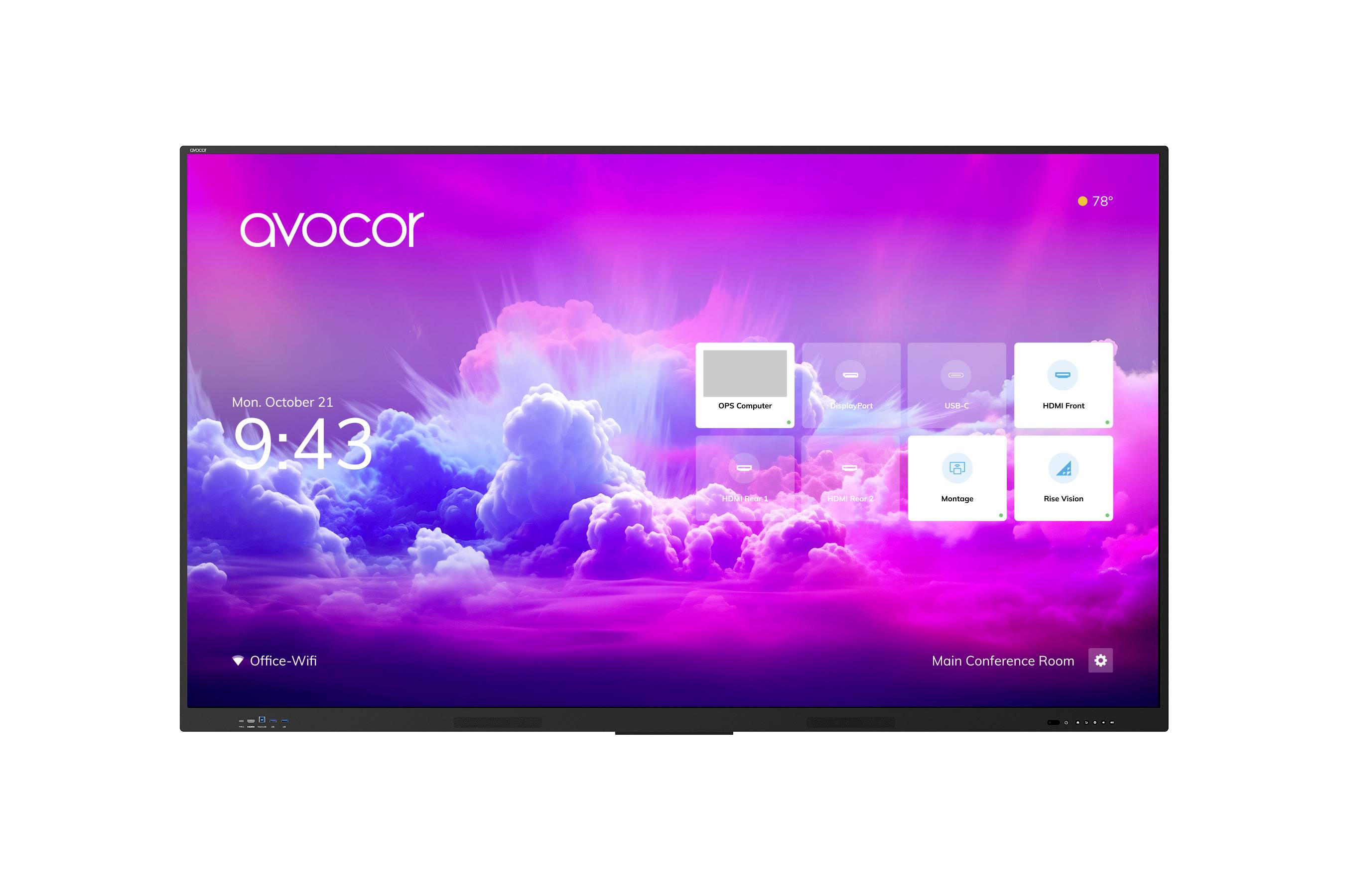 Avocor Avocor AVE-5550 - 140 cm (55") Diagonalk Digital Signage display 139.7 cm 55 inch 3840 x 2160 Pixel 16/7-0