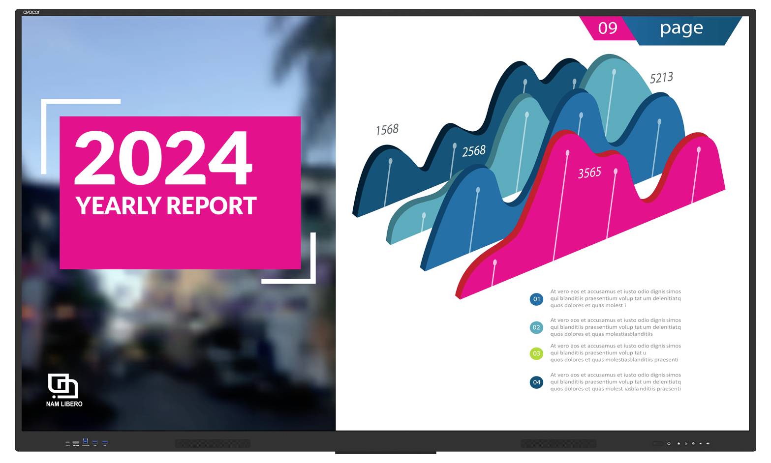 Avocor Avocor AVE-5550 - 140 cm (55") Diagonalk Digital Signage display 139.7 cm 55 inch 3840 x 2160 Pixel 16/7-5